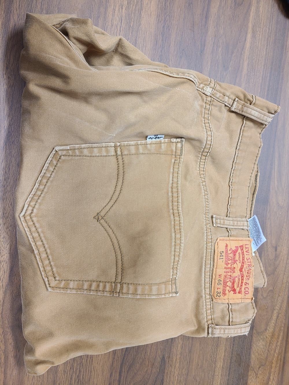 Levi's Men's Tan Jeans - Classic Straight Fit 46x32